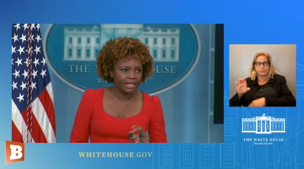 WH Press Secretary Karine Jean-Pierre speaking with reporters...