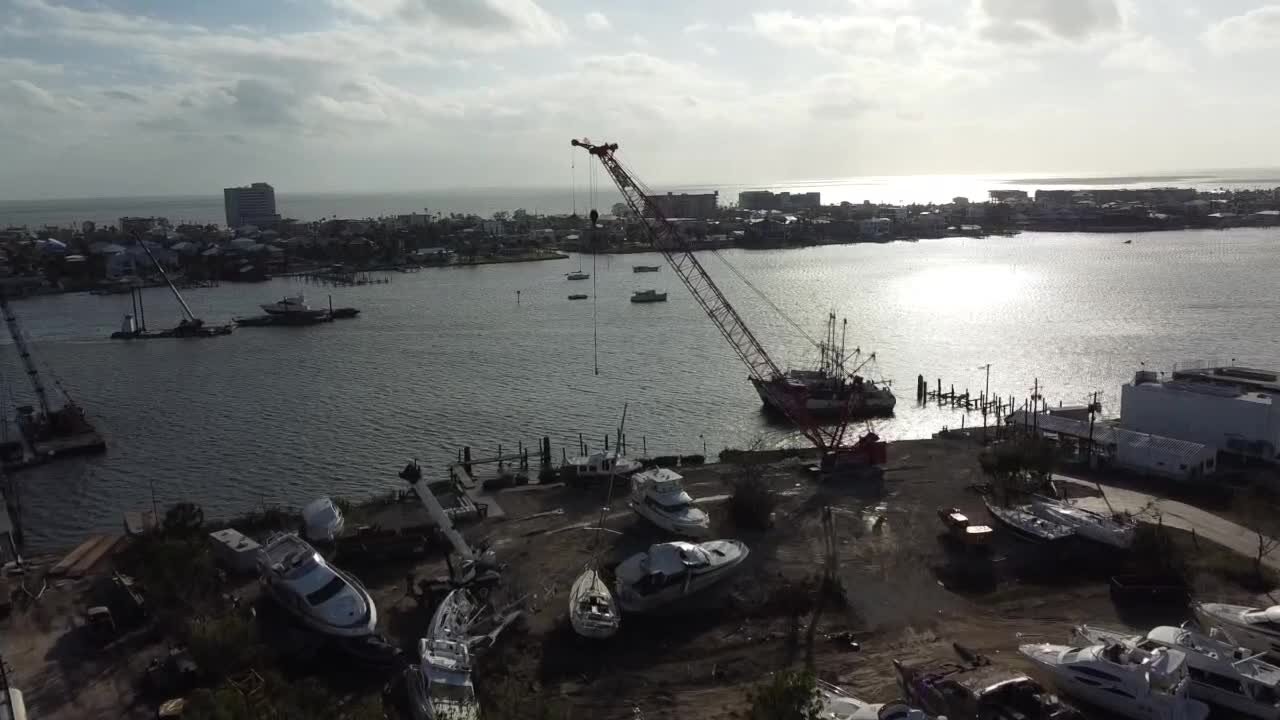 WFTX Fox 4 drone footage from sailboat recovery