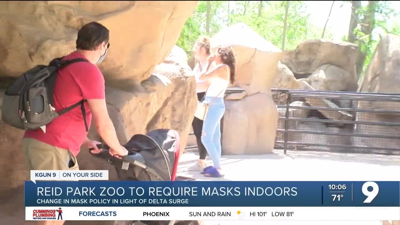 Reid Park Zoo requiring masks while indoors, feeding giraffes