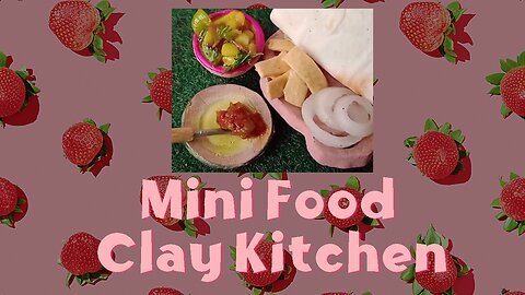 Mini food video - Mini Clay Kitchen - miniature