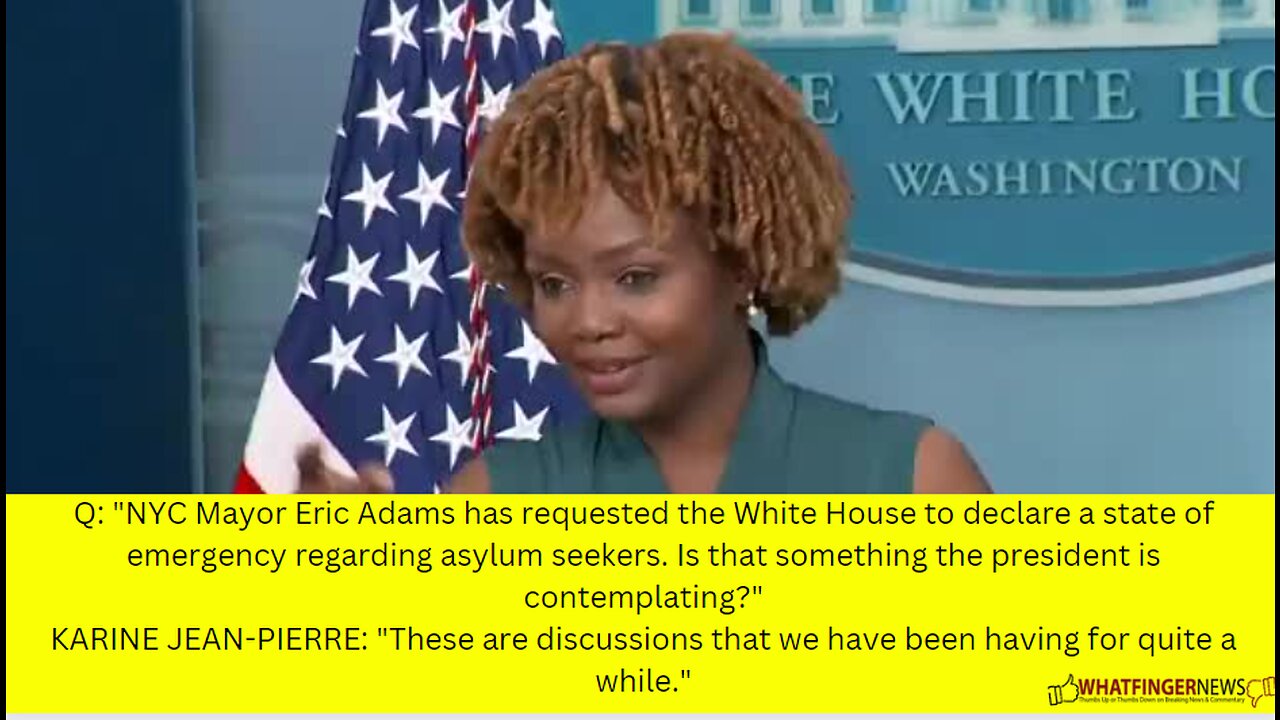 Q: NYC Mayor Eric Adams has requested the White House to declare a state of emergency