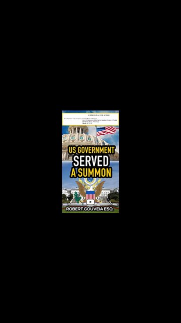 US Government SERVED a Summons from Team Trump #shorts