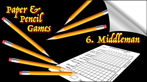 Middleman - A Paper & Pencil Buying & Selling Strategy Game by Eric Solomon.