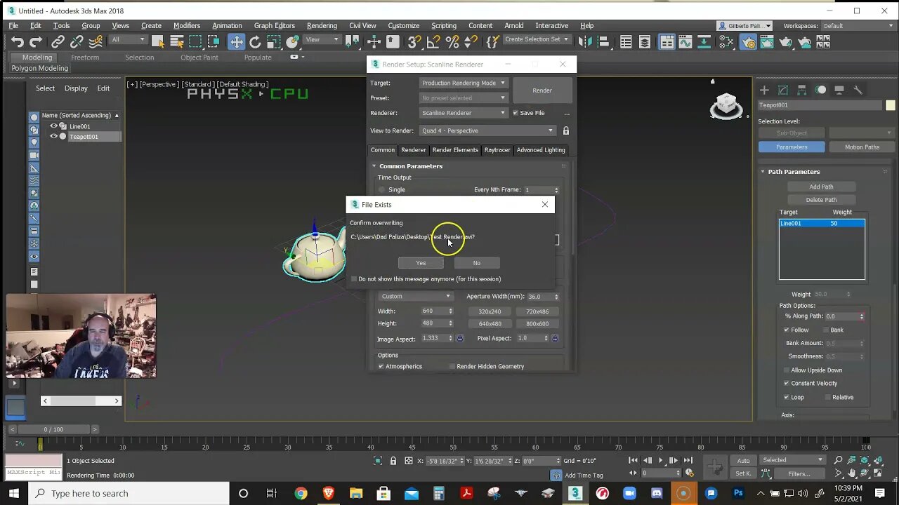 Render Animation in 3Ds Max