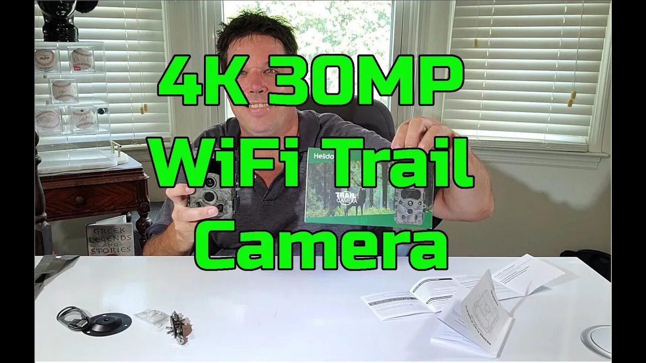 Helidallr 4K 30MP WiFi Trail Camera With Night Vision and Motion