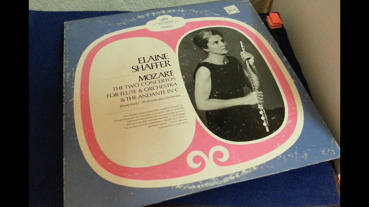 Mozart The Two Concertos For Flute & Orchestra - Elaine Shaffer, Efrem Kurtz, Philharmonia Orchestra