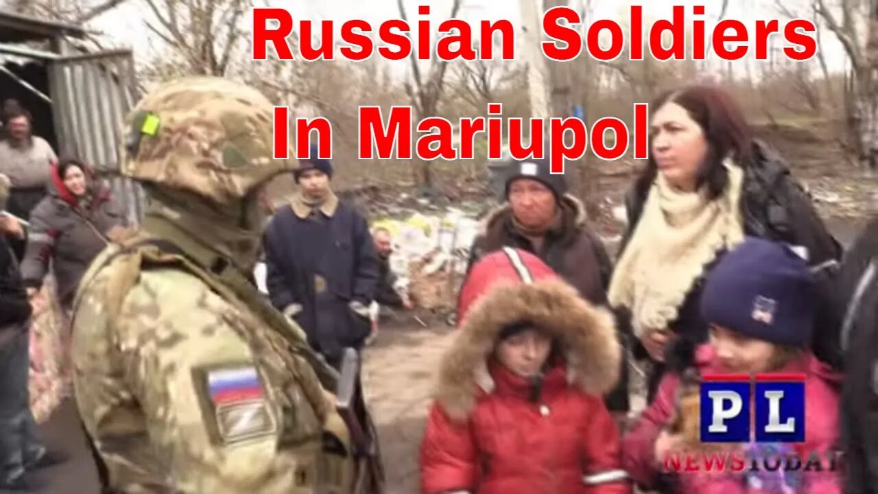 Russian Soldiers Evacuate Children from Dangerous Areas of Mariupol