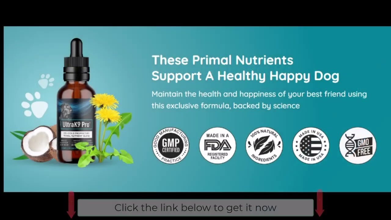 UltraK9 Pro - Primal Nutrients For Pet Health | Natural Dog Supplements