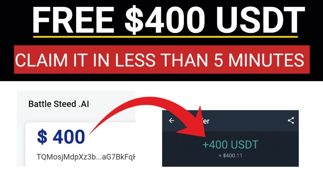 Legit: Earn Free $400 USDT Token In 5 Minutes (Payment Proof)