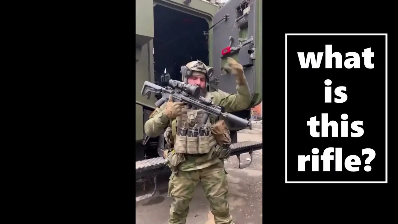 Chechen, Chechnya, BIG ASS GUN he took off a dead enemy, Ukraine