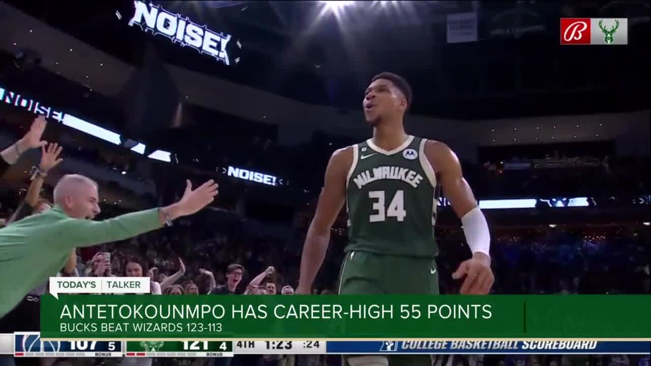 Today's Talker: Giannis scores career-high 55 points