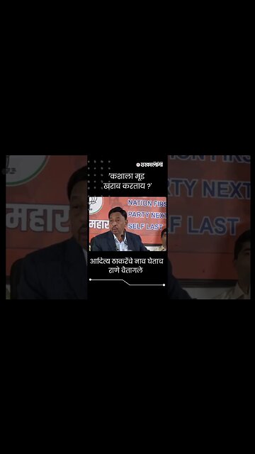 #Short | 'आदित्य ठाकरेंचे नाव घेऊन कशाला मूड खराब करताय ?' | Narayan Rane On Aditya Thackeray |