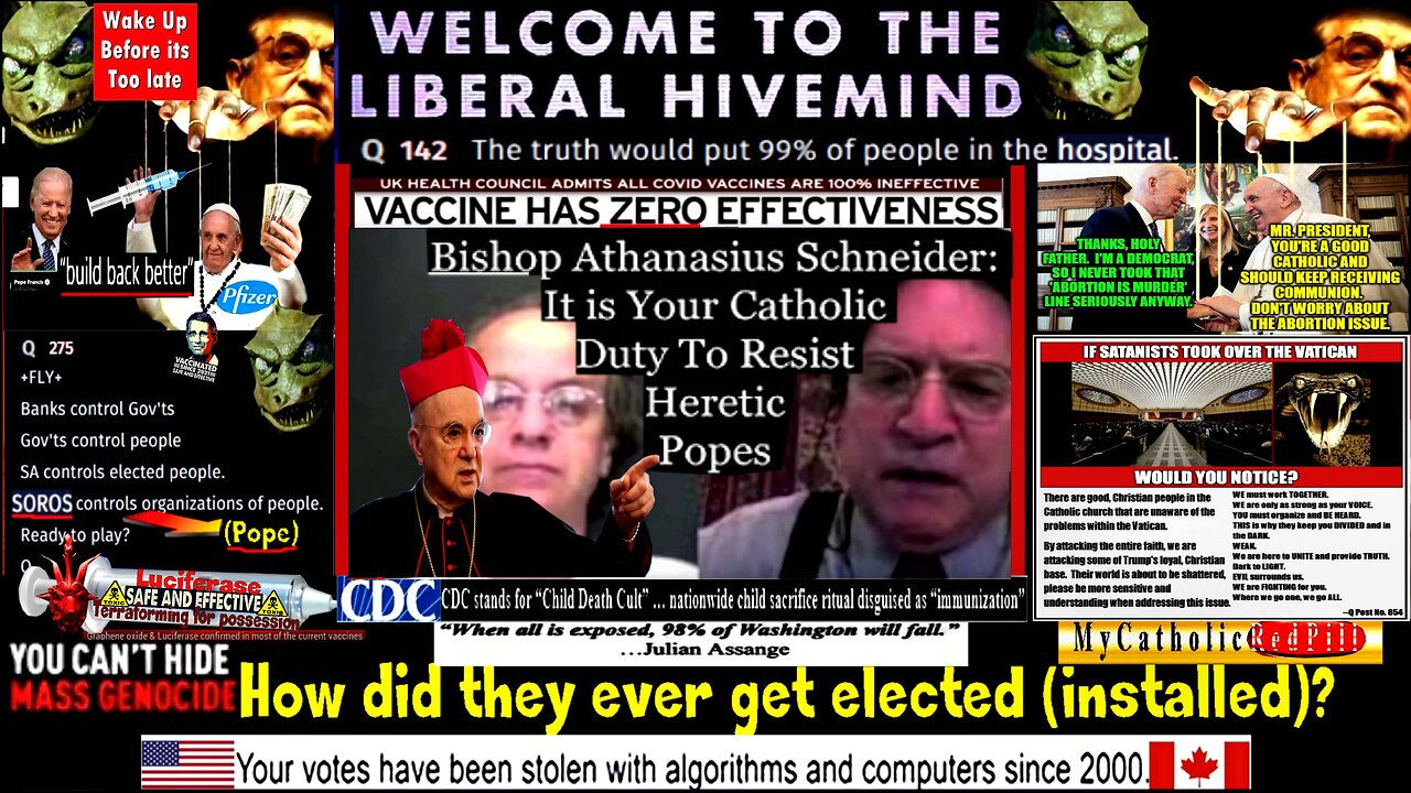 Evidence Ratzinger is acting Pope; "Pope" Francis is PR front; Pope & Cardinals are a Satanic Coven