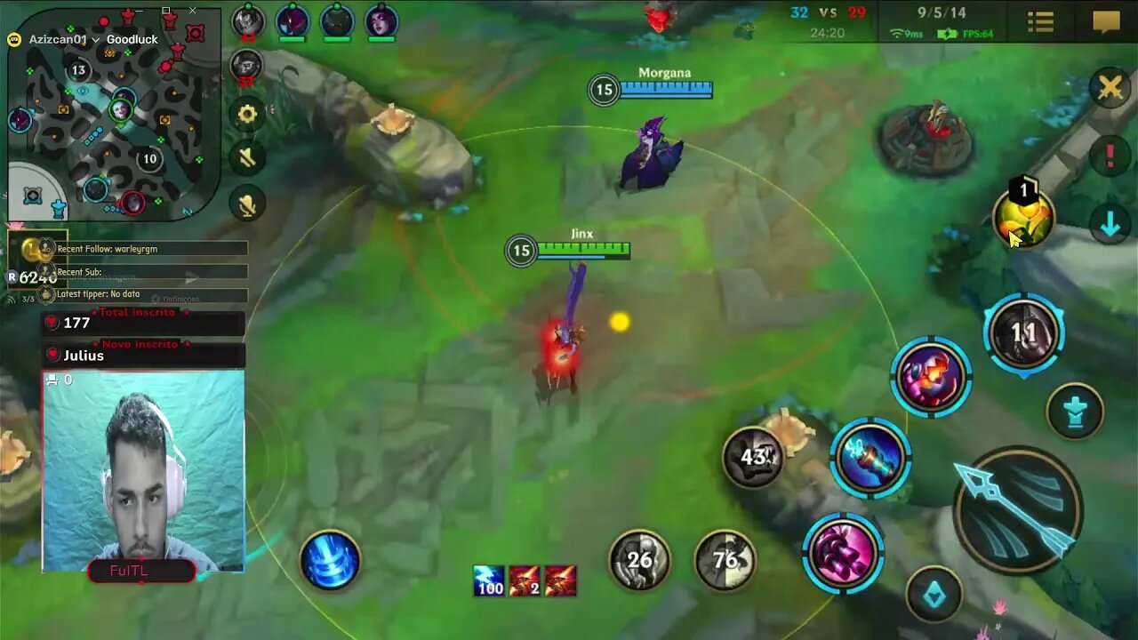 Jogando league of legends wild rift Bora Passa Raiva Pouquinho <3 s2 Deixa Like Vem Comigo