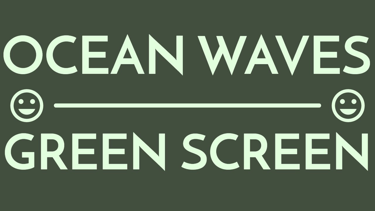 🌊Ocean waves with nature. 🍃Nothing is calmer. | OCEAN WAVES GREEN SCREEN