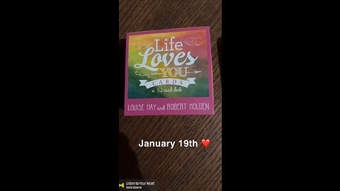 1/19/23 oracle card: listen to your heart