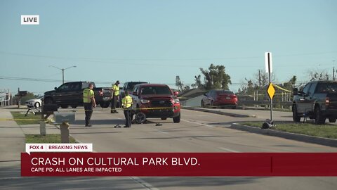 Vehicle vs. bicycle crash on Cultural Park Blvd.