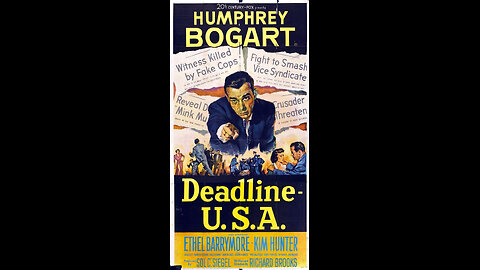 Deadline - U.S.A. (1952) Bogart Film