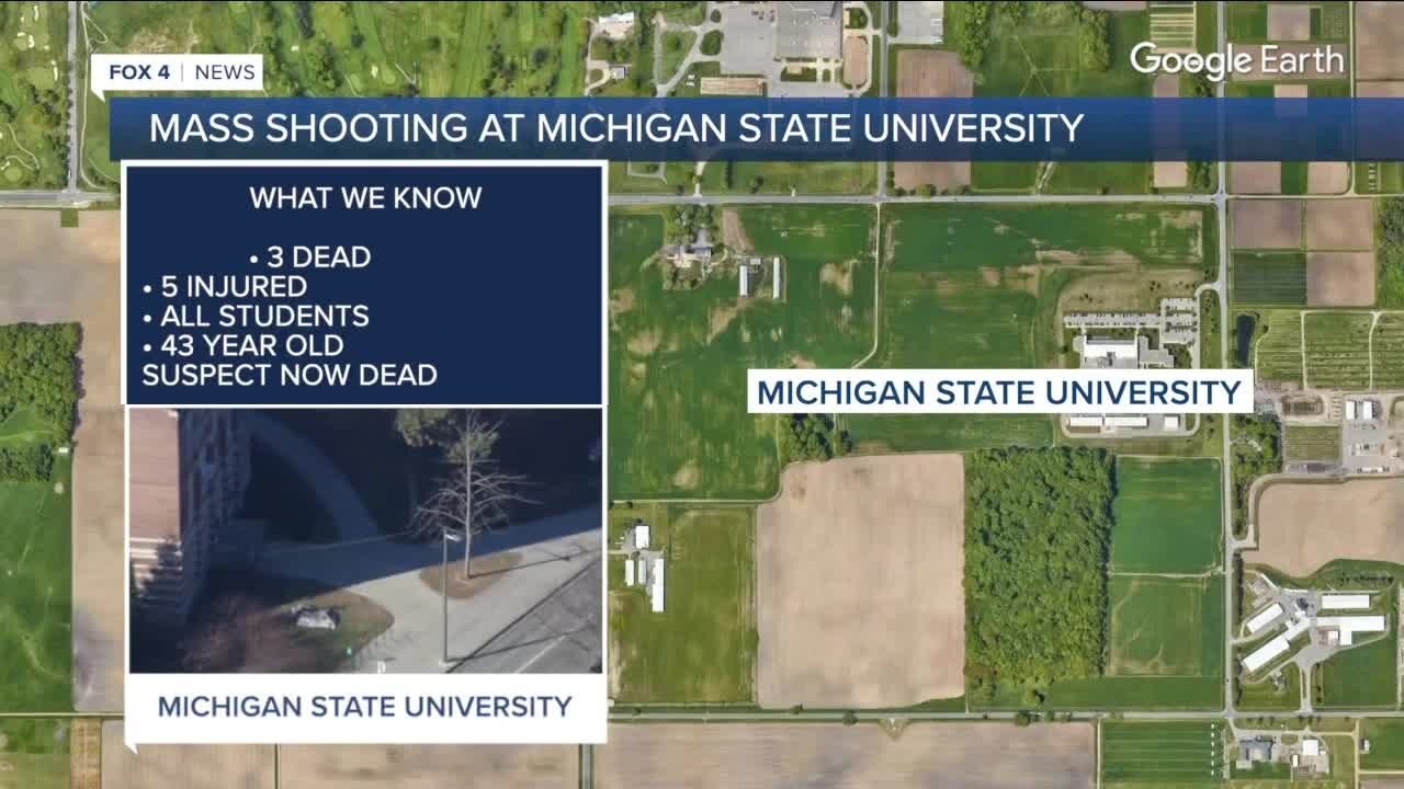 Police: Suspect dead in Michigan State University shooting, 3 students killed