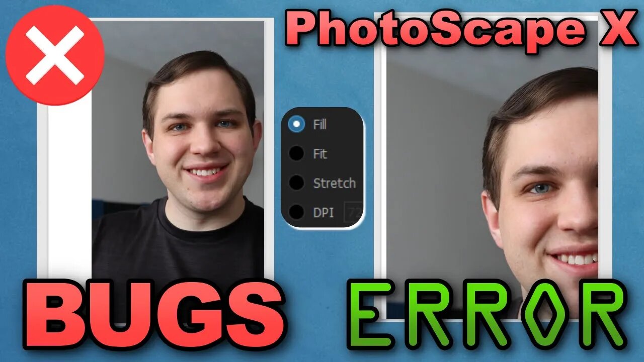 Bugs & Errors Found In PhotoScape X!