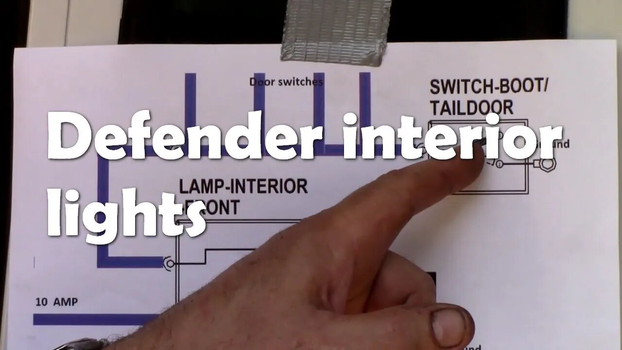 Defender interior lights OR making them simple and bypass the alarm system