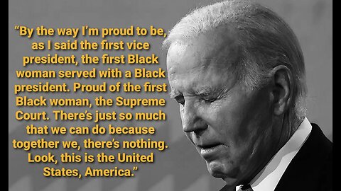 Biden Says He Is Proud To Be A Black Woman & Tells Democrat Governors He Wants More Sleep