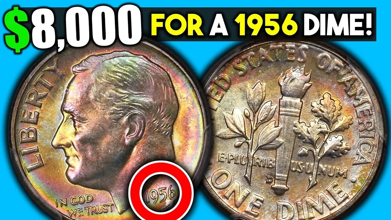 THIS 1956 DIME SOLD FOR $8,000!!