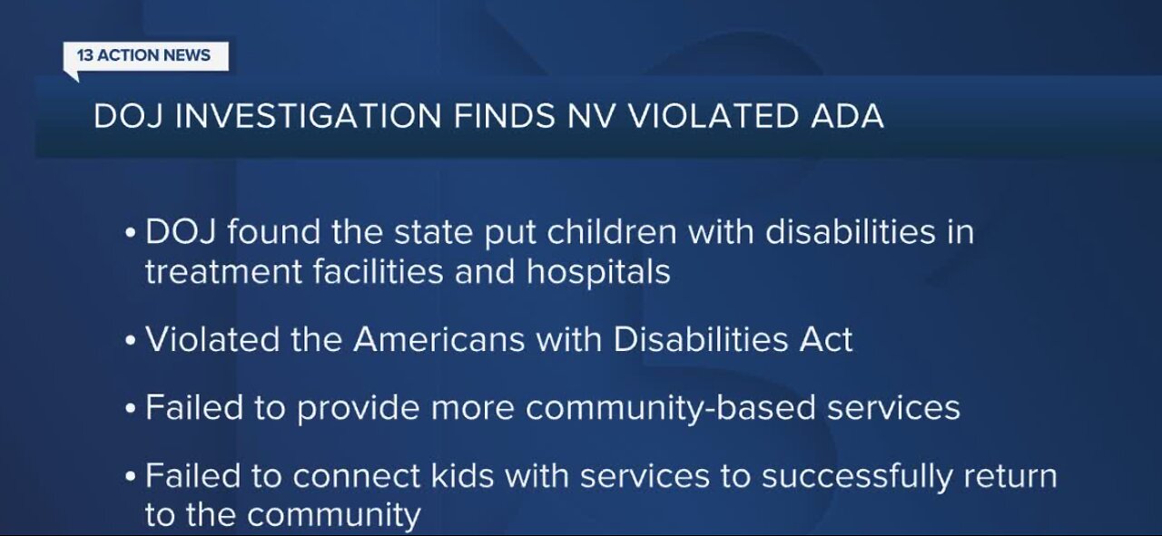 DOJ says Nevada violates Americans with Disabilities Act