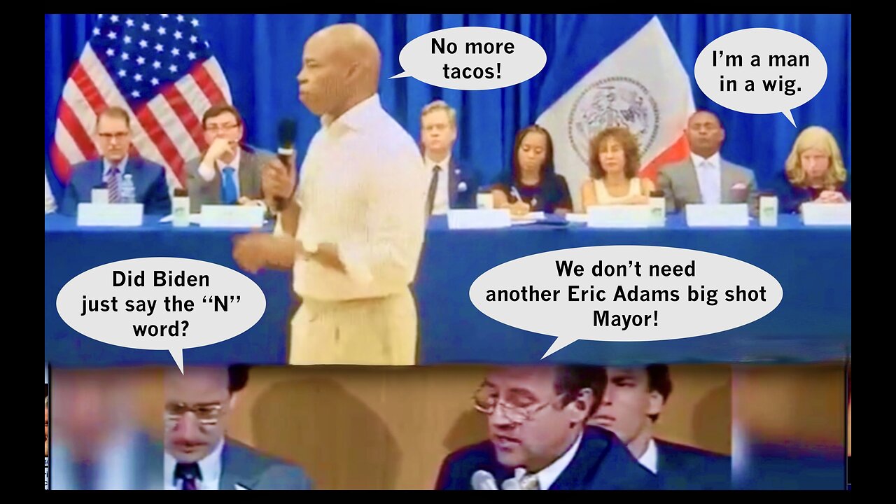 Biden Insults Blacks New York Mayor Eric Adams Offends Illegal Alien Venezuelan And Ecuadorian Tacos