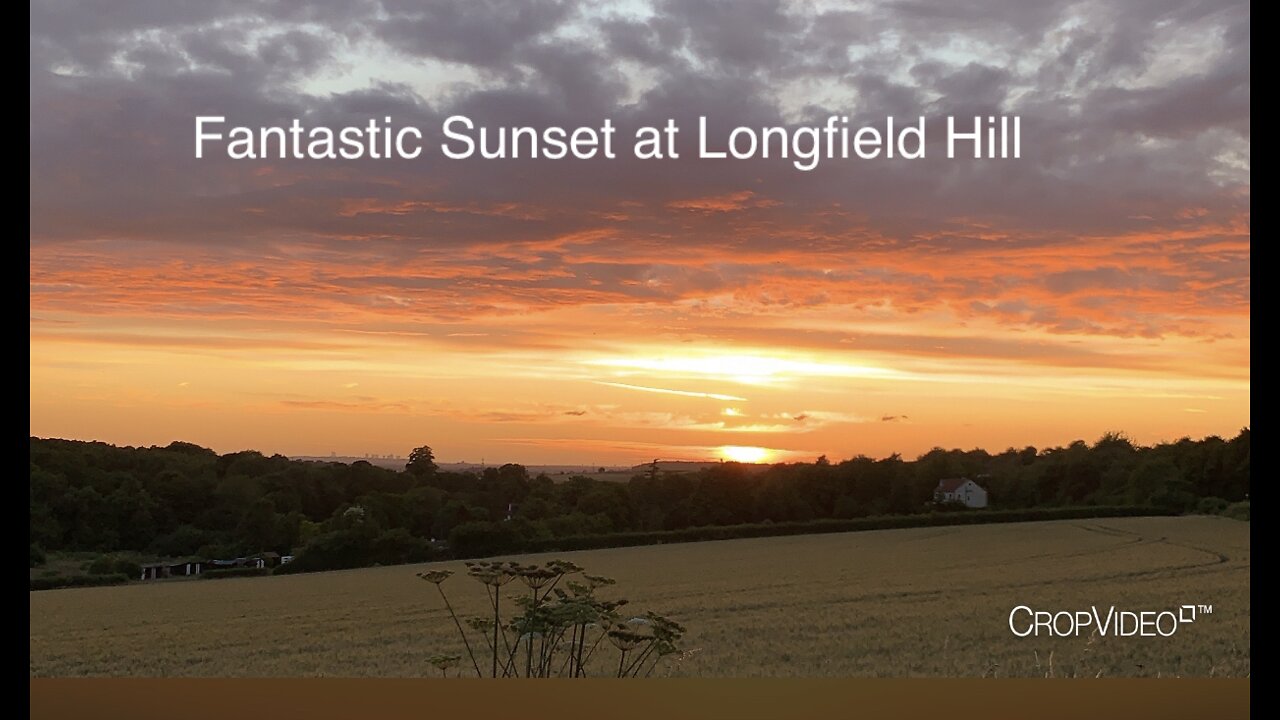 Fantastic Sunset at Longfield Hill, Kent, England