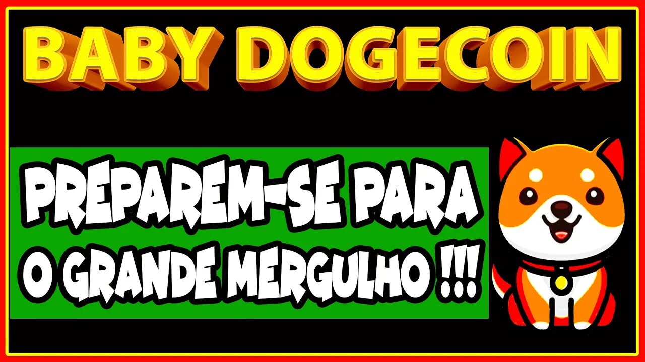 BABY DOGECOIN PREPAREM SE PARA O GRANDE MERGULHO !!!