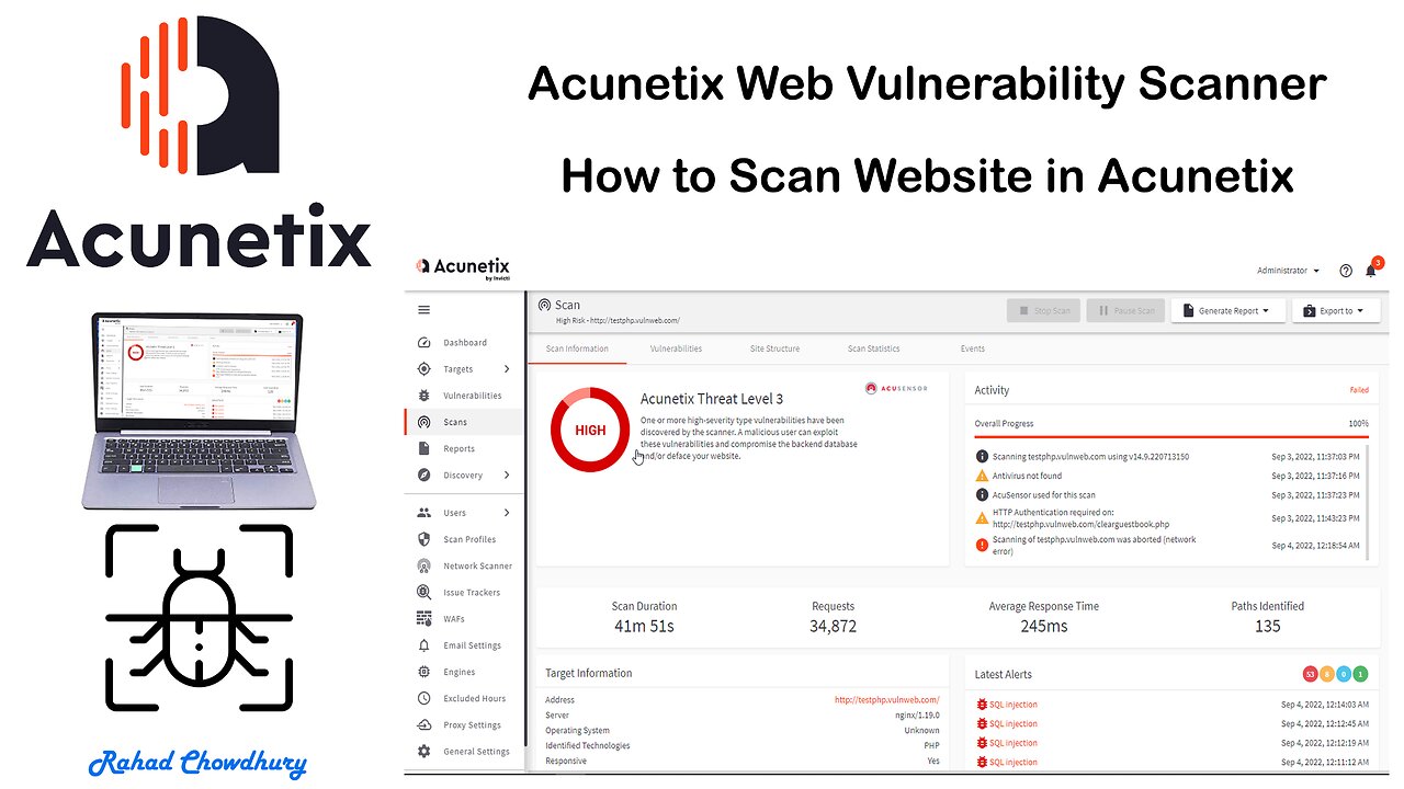 Acunetix Website Vulnerability Scanner | Web Vulnerability Scanner