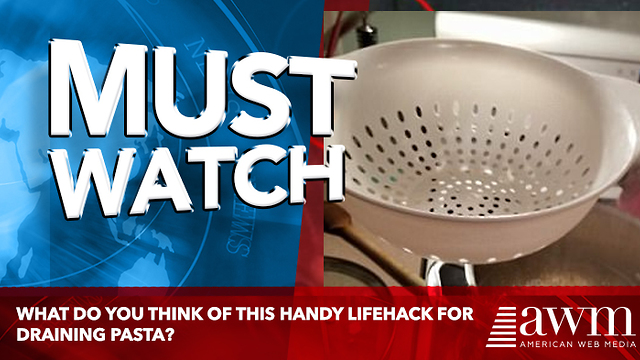 What Do You Think Of This Handy Lifehack For Draining Pasta?