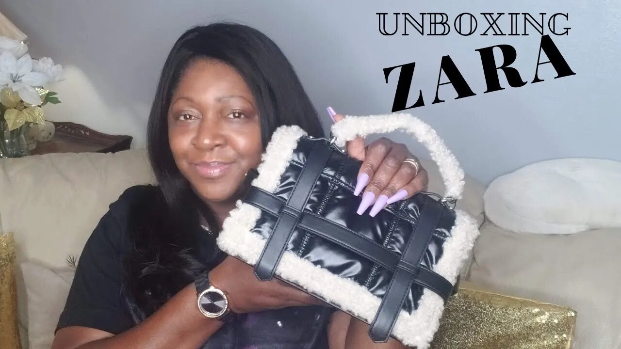 Zara Unboxing | Fleece Trim Quilted City Bag | First Impression