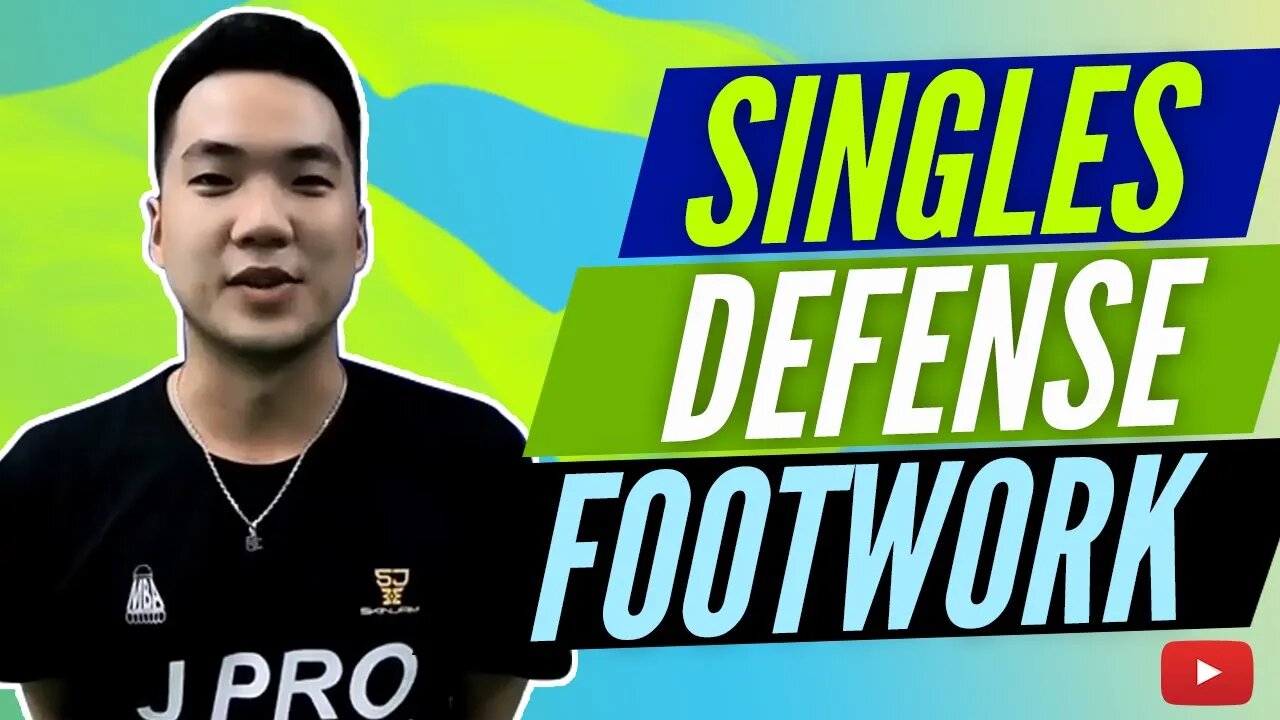 Singles Defense Footwork - Forehand and Backhand Sides - Badminton Lessons featuring JPRO TV