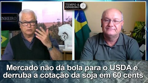 Mercado não dá bola para o USDA e derruba a cotação da soja em 60 cents