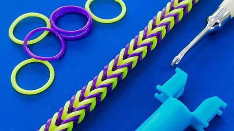 Make HEXAFISH with 1 ONE KIT - How to Tutorial for Rainbow Loom Bracelet
