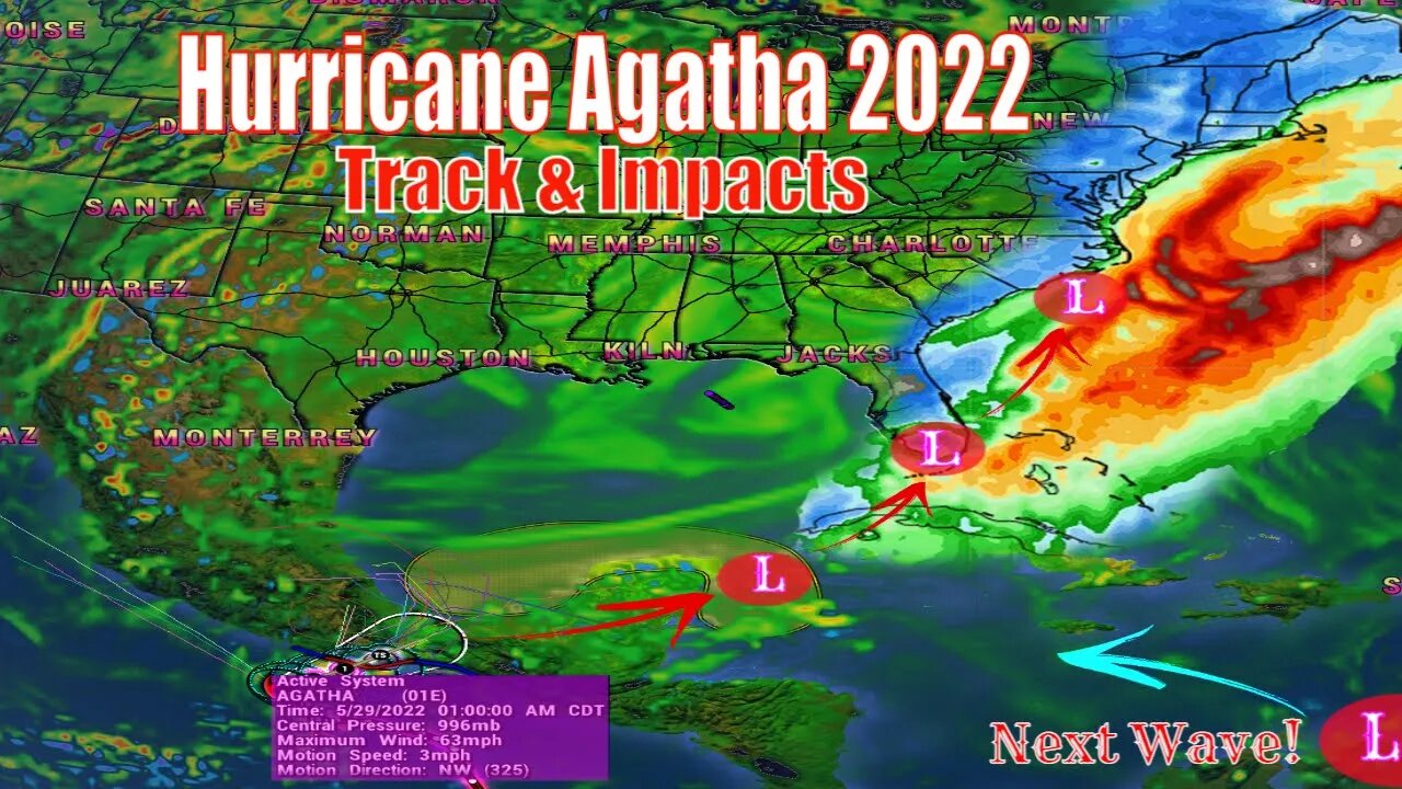 Hurricane Agatha Official NHC Forecast & Impacts! - The WeatherMan Plus Weather Channel