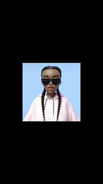 stylized 3d female character