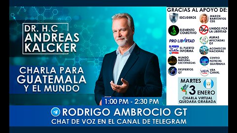 Conferencia del Dr. Andreas Kalcker para Guatemala - Terapias Oxidativas CDS