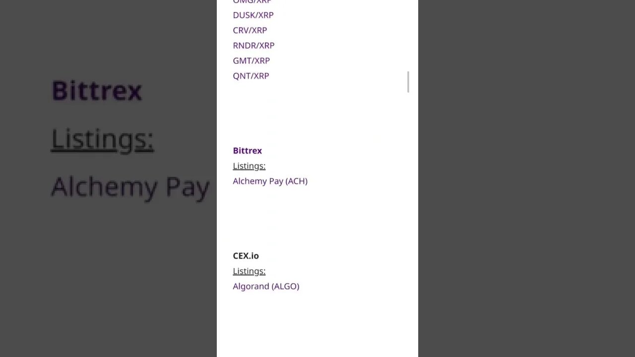 Crypto Exchanges Listing and Delisting Announcements #cryptomash @BitBoyCrypto @CryptoCasey