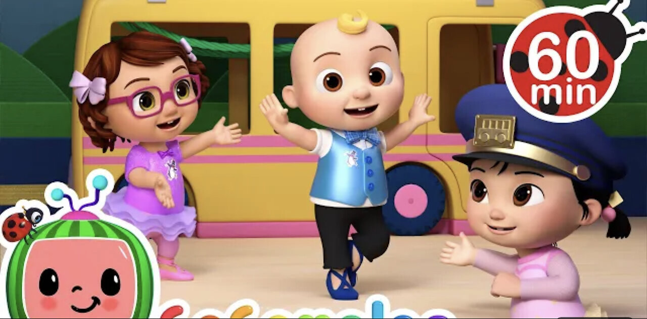 Wheels on the Bus (Cece's Pretend Play Version) + MORE CoComelon Nursery Rhymes & Kids Songs