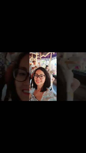 Madi Got Scared Of The Carousel Ride At Disney #shorts