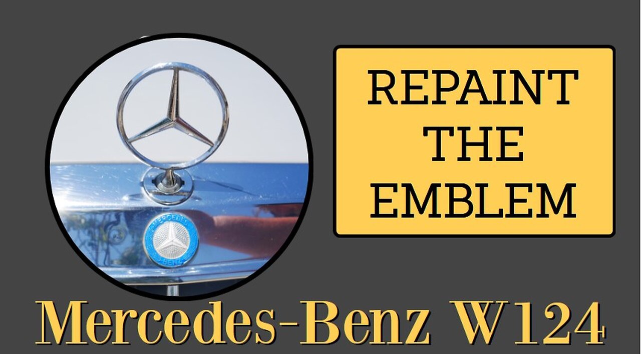 Mercedes Benz W124 - How to repaint / renovate the radiator emblem DIY tutorial S124 T124