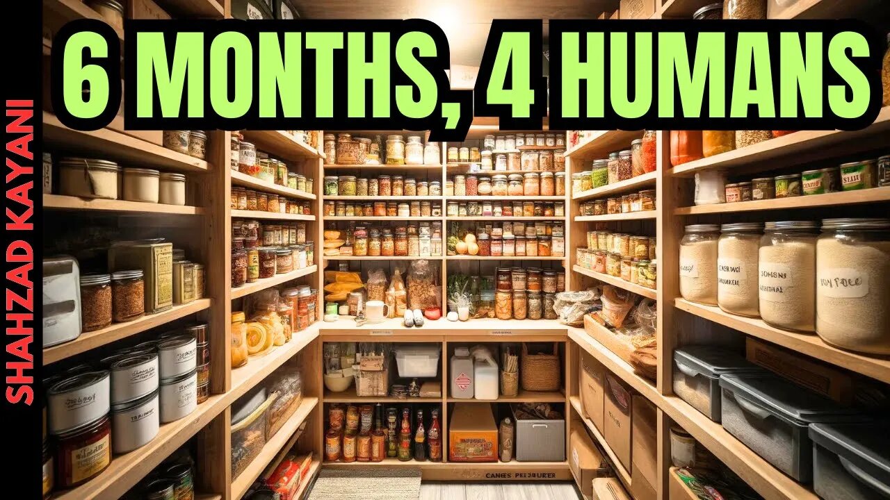 How to Stockpile 6 Months of Emergency Food for 4 People - Prepper Pantry