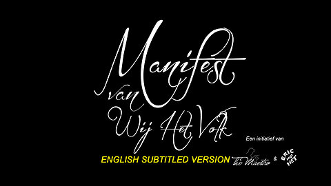 Manifest of We The People – Monday April 8th 2024 (English subbed version)