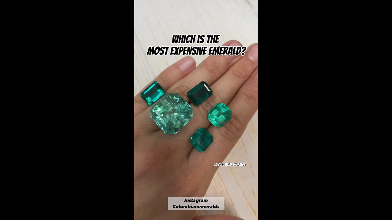 Which kind of emerald quality is the most expensive and has more value - Here's why!