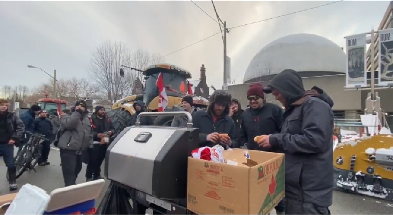 CTV news is reporting there's a BBQ on Avenue Rd. Toronto