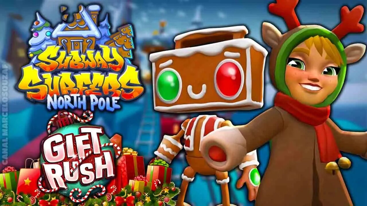 Distribuindo Presentes de Natal no Subway Surfers Polo Norte