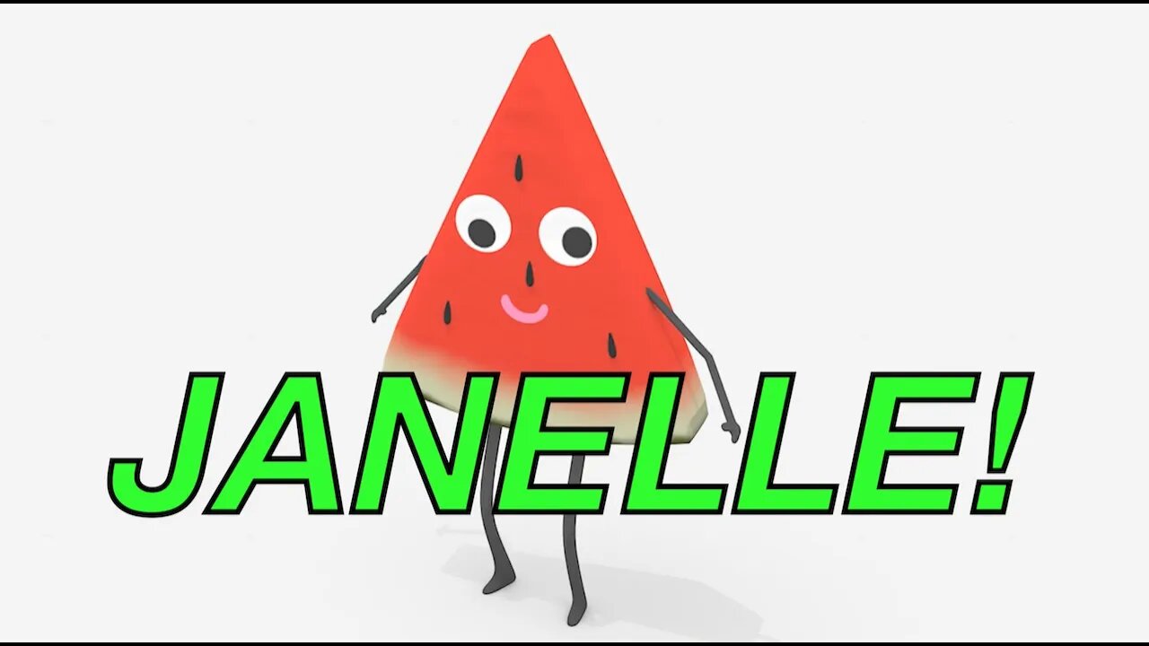 Happy Birthday JANELLE! - WATERMELON Birthday Song